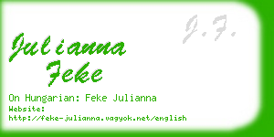 julianna feke business card